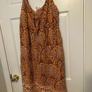 Knox Rose Orange and White Maxi Dress